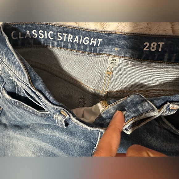 J. Crew Distressed Ripped Straight Leg Jeans Size 28T - Picture 6 of 13